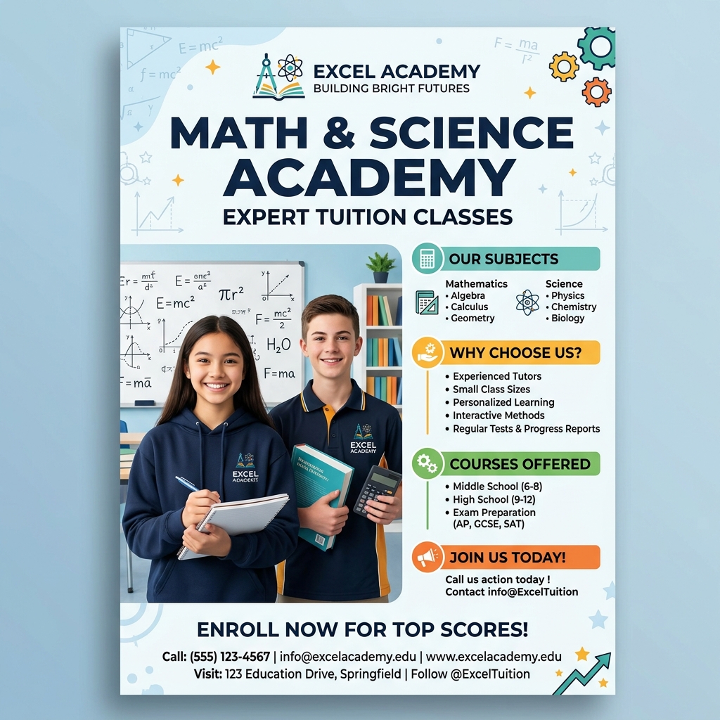 Tuition Poster Sample